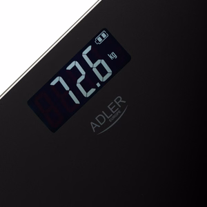 ADLER AD 8194b uzlādējami vannasistabas svari ar USB-C, melni