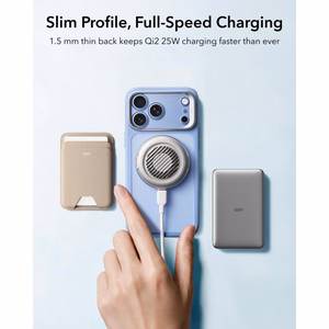 ESR Classic Hybrid Kickstand MagSafe maciņš, paredzēts iPhone 18 Pro Max / 17 Pro Max, matēti gaiši zils