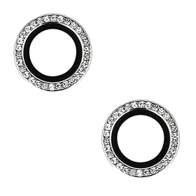 Aizsargstikls CIETĀS DIAMOND kamerai (OBJEKTĪVS) Iphone 16/16 Plus sudraba (2 objektīvi)