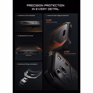 Supcase UB Grip Mag MagSafe vāciņš iPhone 18 Pro Max / 17 Pro Max – melns