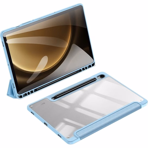 Dux Ducis Toby planšetdatora apvalks ar vāku un statīvu Samsung Galaxy Tab S9 / S9 FE - zils