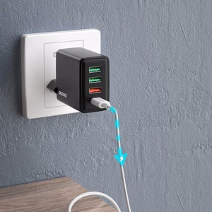 Lādētājs Dudao A5H melns 20W (1xPD / 3xQC3.0)
