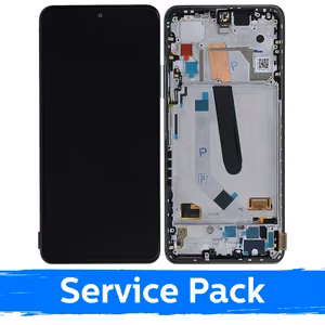 LCD Displejs Saderīgs ar Xiaomi Poco F3 (Mi 11X / Mi 11i) Ar Frame / Night Melns / (Service Pack)