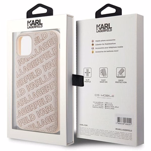 Karl Lagerfeld Quilted K Pattern чехол для iPhone 11 / Xr - розовый