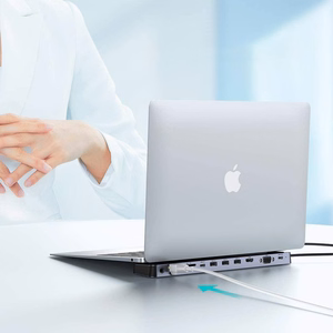Choetech USB-C centrmezgls 11in1 100W PD pelēks (HUB-M20)