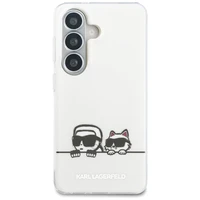 Karl Lagerfeld IML Peekaboo Karl&Choupette MagSafe Maciņš for Samsung Galaxy S26 Plus - caurspīdīgs