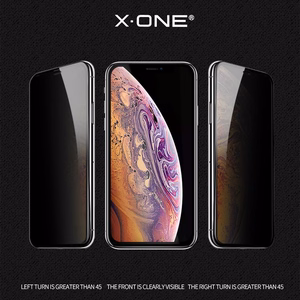 X-ONE Full Cover Extra Strong Privacy - iPhone 16 Pro/17/17 Pro (pilns līme) - rūdīts stikls 9H