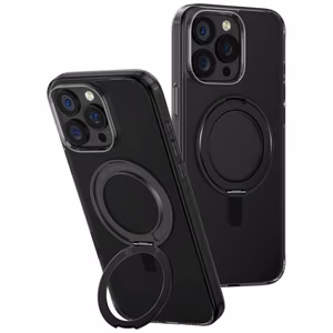 Uniq Swivix 360 rotējošs statīvs viedtālruņa apvalks iPhone 16 Pro Max - melns