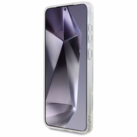 Karl Lagerfeld pogas Choupette galvas drukātais logotips Magnētiskais viedtālruņa apvalks Samsung Galaxy S25 Edge - balts