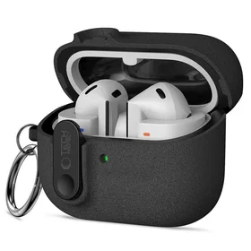 Tech-Protect plāns vāciņš ar āķi Samsung Galaxy Buds 3 / 3 FE / 3 Pro - melns