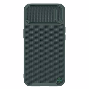 Nillkin Textured S vāciņš iPhone 14 Pro Max bruņu apvalks ar kameras vāciņu tumši zaļš