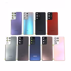 Aizmugurējais vāciņš Saderīgs ar Samsung G998 S21 Ultra / Phantom Pelēks / (ar camera lens) HQ