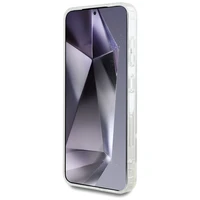 Karl Lagerfeld Choupette galvas drukātā logotipa magnētiskais viedtālruņa apvalks Samsung Galaxy S25 Plus balts