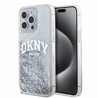 DKNY viedtālruņa apvalks iPhone 15 Pro Max 6,7" DKHCP15XLBNAET balts HC šķidrie spīdumi ar arku logotipu