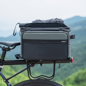 Rockbros A30 ROAD TO SKY saliekama 15–30 l velosipēda bagāžnieka soma – pelēka