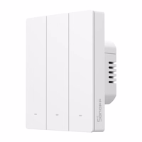 SONOFF M5-3C-80W WiFi Matter viedais sienas slēdzis (3 kanāli, rāmim)
