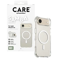 CARE by PanzerGlass Modes Samba apvalks ar baltu Magnētisko iPhone Air - Caurspīdīgs
