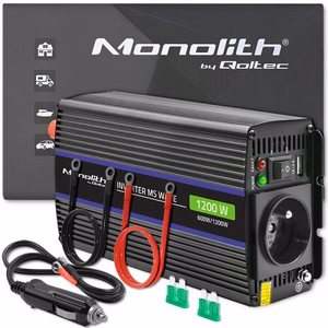 Qoltec Monolith barošanas adapteris / invertors Auto/iekštelpu 600 W melns