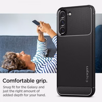 Spigen Rugged Armor viedtālruņa apvalks Samsung Galaxy S22 - Matēts melns