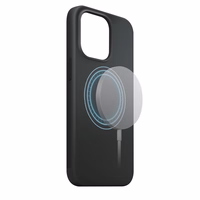 XQISIT NP SILIKONA MACIŅŠ ANTI BAC MAGSAFE, RECYCLED FOR IPHONE 15 PRO MAX MELNS