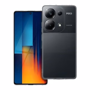 Caurspīdīgs viedtālruņa apvalks 2 mm XIAOMI POCO M6 PRO (kameras aizsardzība) caurspīdīgs