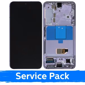 LCD Display Compatible With Samsung S901 S22 With Frame / Bora Purple / (Service Pack)
