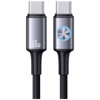 Kabelis USAMS Huan Series SJ752 60W USB-C uz USB-C 1,2 m tumšs