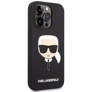 Karl Lagerfeld silikona Karl's Head maciņš iPhone 14 Pro Max melns