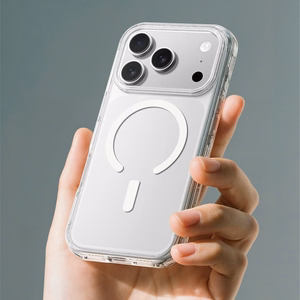 AmazingThing Titan Pro viedtālruņa apvalks iPhone 17 Pro, saderīgs ar MagSafe - caurspīdīgs