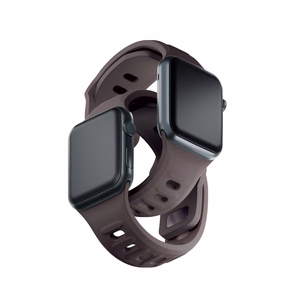 3mk silikona siksniņa Apple Watch, 42/44/45/46/49 mm, Taupe, lielais izmērs