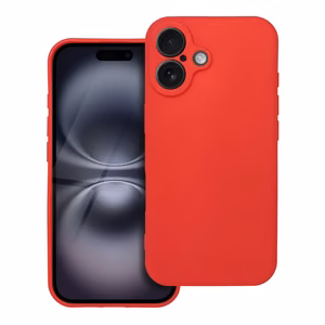 Mīksts viedtālruņa apvalks IPHONE 16 - sarkans
