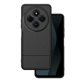 Vienkāršs oglekļa apvalks Xiaomi Redmi 14C 4G/ 14C 5G / Redmi A4 / POCO C75 melns