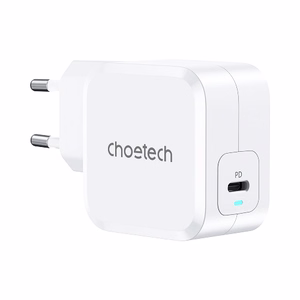 PD8007 USB-C PD45W baro lādētājs Choetech EU (balts)