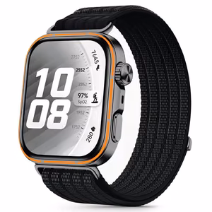Tech-Protect neilona siksniņa Huawei Watch Fit 3 / 4 / 4 Pro / 5 / 5 Pro - melna