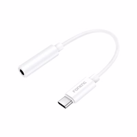 FONENG adapteris BM21 USB-C - JACK 3.5MM 0.1M balts