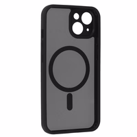 Pilnīgs matēts Mag vāks viedtālrunim Iphone 13 - melns