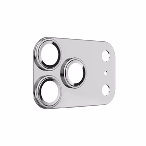 Benks rūdītais stikls Glass Warrior metāla integrēts lēcas aizsargs (C069) Iphone 17 Pro (3 lēcas) balta