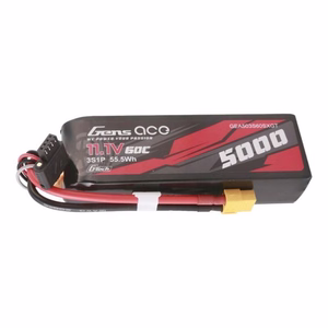 Литий-полимерный аккумулятор Gens ace G-Tech 5000 мА·ч, 11,1 В, 60C, 3S1P с разъемом XT60