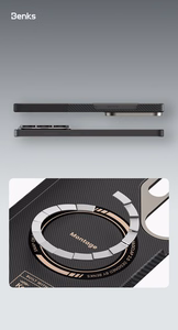 Benks Montage Magnetic Armor Air Kevlar maciņš metāla rāmis 600D+1500D F049 priekš Samsung Galaxy S26 Plus melns