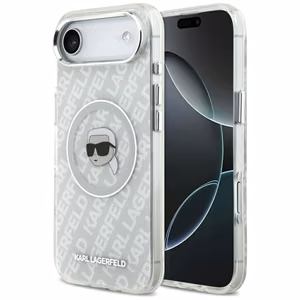 Karl Lagerfeld IML Karl Head Logo Magnētiskais iPhone Air apvalks - pelēks
