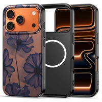 Tech-Protect Lamano MagSafe maciņš iPhone 17 Pro Max brūni violets