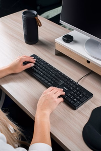 Savio KB-01 tastatūra mājai/birojam USB QWERTY US English melna