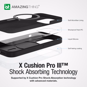 Amazing Thing Smoothie Magnētiskais apvalks MagSafe 8FT IP146.7SMBK iPhone 14 Plus melnais