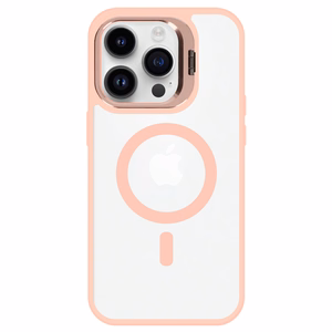 Tel Protect Magnētiskais viedtālruņa apvalks ar statīvu Iphone 14 Pro gaiši rozā