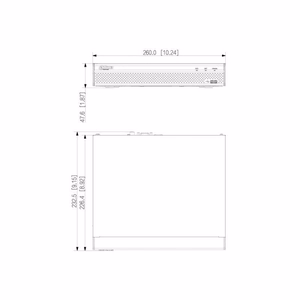 Dahua NVR4108HS-4KS3 8 kanālu tīkla videoreģistrators, 1 HDD vieta, līdz 12 MP