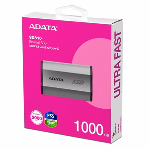 ADATA SD810 1 TB melns, sudrabs