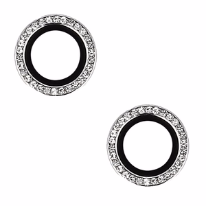 Aizsargstikls CIETĀS DIAMOND kamerai (OBJEKTĪVS) Iphone 16/16 Plus sudraba (2 objektīvi)