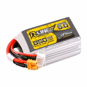 Tattu R-Line versija 5.0, 850 mAh, 14,8 V, 4S1P, 150C, XT30U-F