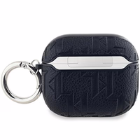 Karl Lagerfeld Monogram Choupette Head viedtālruņa apvalks AirPods 3 - melns