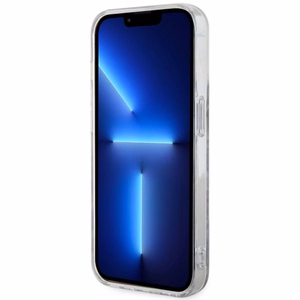 Guess GUHMP14XHLEOPWB iPhone 14 Pro Max 6.7" zils cietais apvalks Leopard Magnētiskais